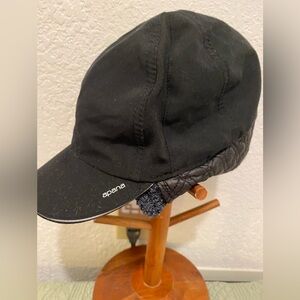APANA Men’s “Running Cap Lined Quilted Ear Cover” Size O/S Drk Gray EUC